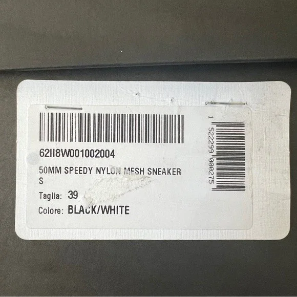 Windsor Smith 50mm Speedy Nylon Mesh Slip On Sneakers in Black - Picture 11 of 12